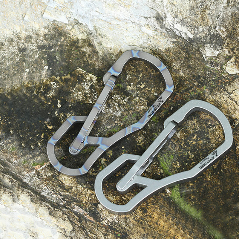 TC4 Titanium Alloy Mechanics Key Carabiner Outdoor Lightweight key chain EDCTool 07FC0E-D4 - KOEEK