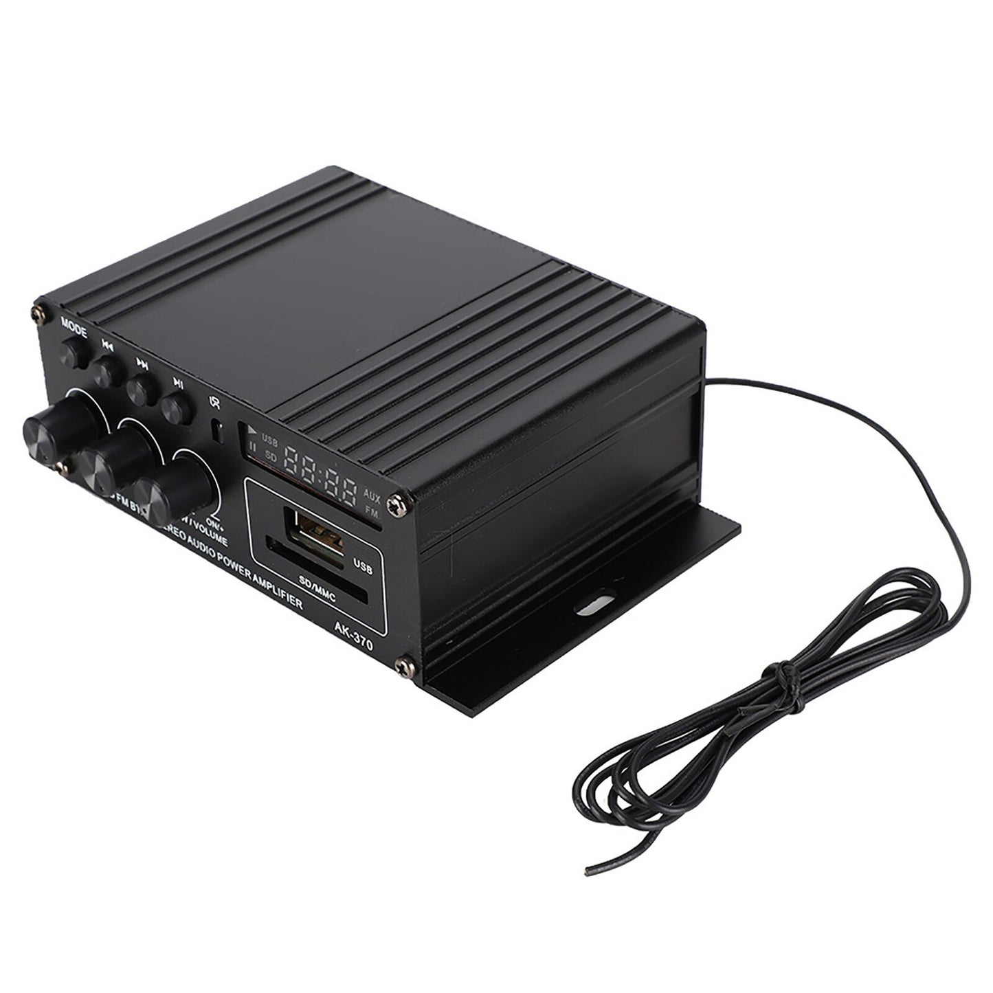 new Household HiFi Power Amplifier With LED Screen 12V Aluminum Alloy Power koeek - KOEEK