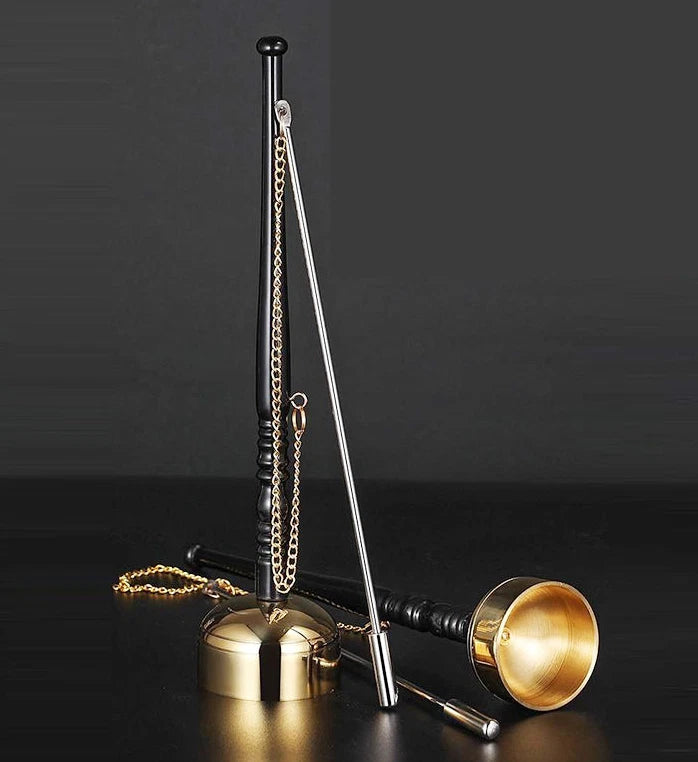 Singing Bell Buddhist Brass Extendable Temple Gong Chanting Ritual Instrument 07FC0E-D4 - KOEEK