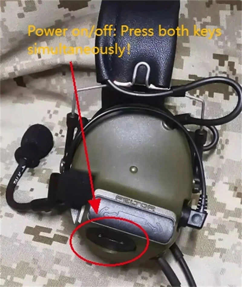 PELTOR Comtac III Headset Noise Reduction Headset For TCA PRC148 152 MBITR 07FC0E-D4 - KOEEK