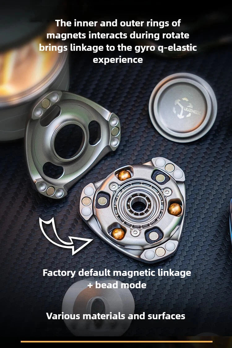 Matrix EDC Fusion Linkage Fingertip Metal Gyro Toy 07FC0E-D4 - KOEEK
