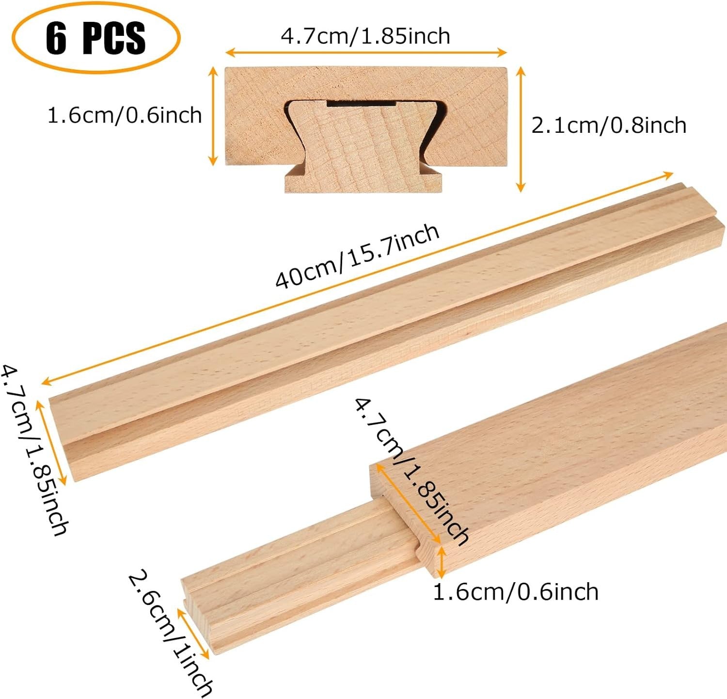 new DAJAVE 6PCS 16 Inch Wood Drawer Slides, Wooden Slide 16 Inch, DAJAVE - KOEEK