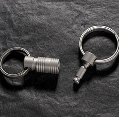 EDC Small Titanium Alloy Detachable Keychain  Hanging Connector  Keyring 07FC0E-D4 - KOEEK