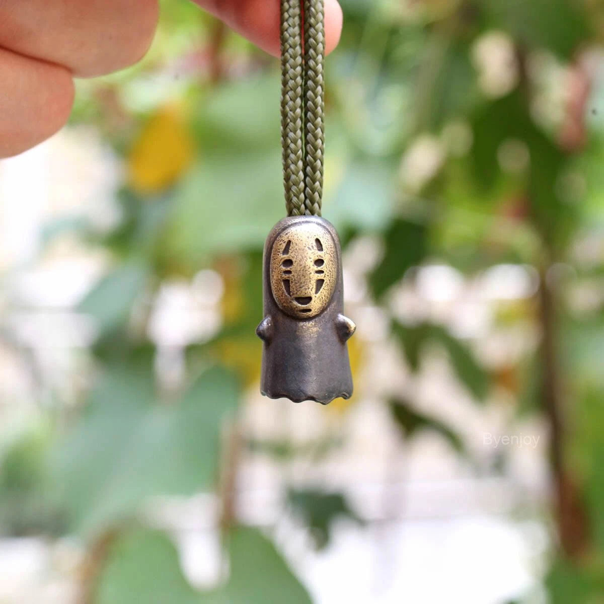 Brass Lanyard Bead Knife Tool Paracord Beads Zipper Beads Faceless Man Gift 07FC0E-D4 - KOEEK