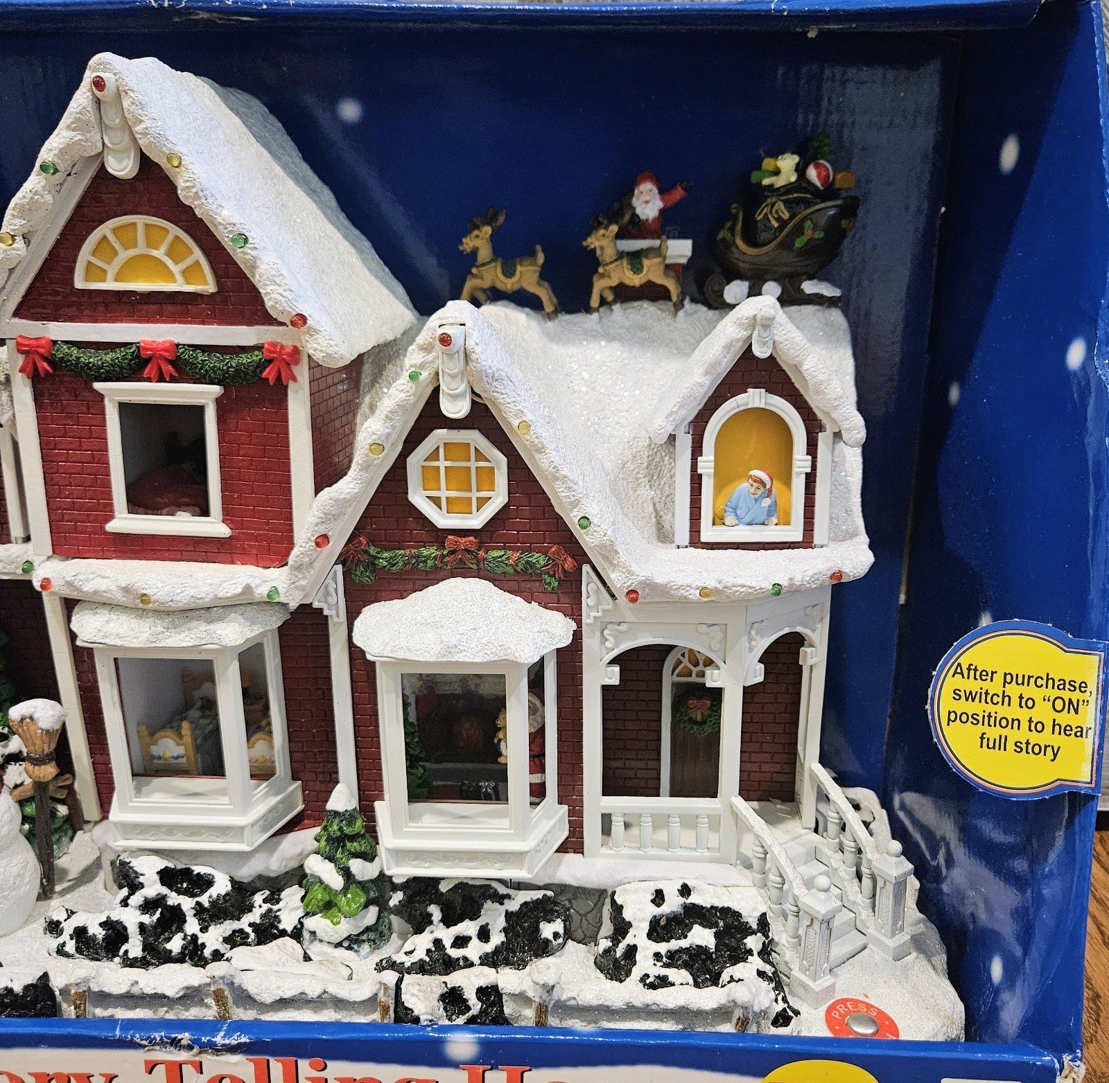 *RARE* Christmas Lighted & Musical "Twas The Night Before Christmas" House! 07FC0E-D4 - KOEEK