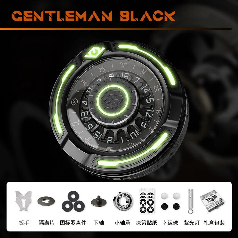 EDC Metal Luminous Fidget Spinner Decompression toys portable Finger Gyro Gifts 07FC0E-D4 - KOEEK