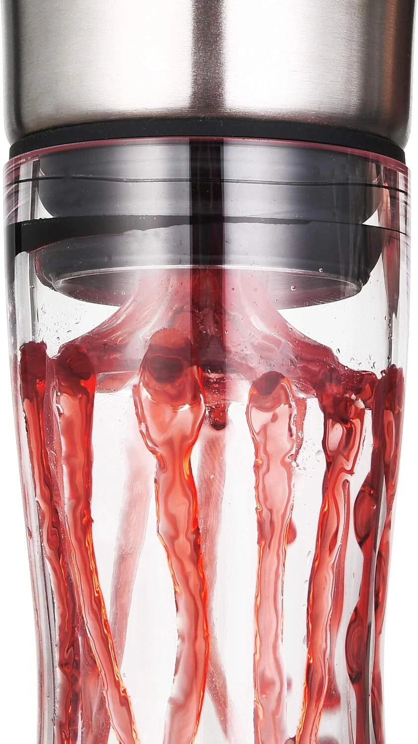 Built-in Stirrer, Wine Bottle,  Lead-Free Crystal Glass, Wine Hand Stirrer 07FC0E-D4 - KOEEK