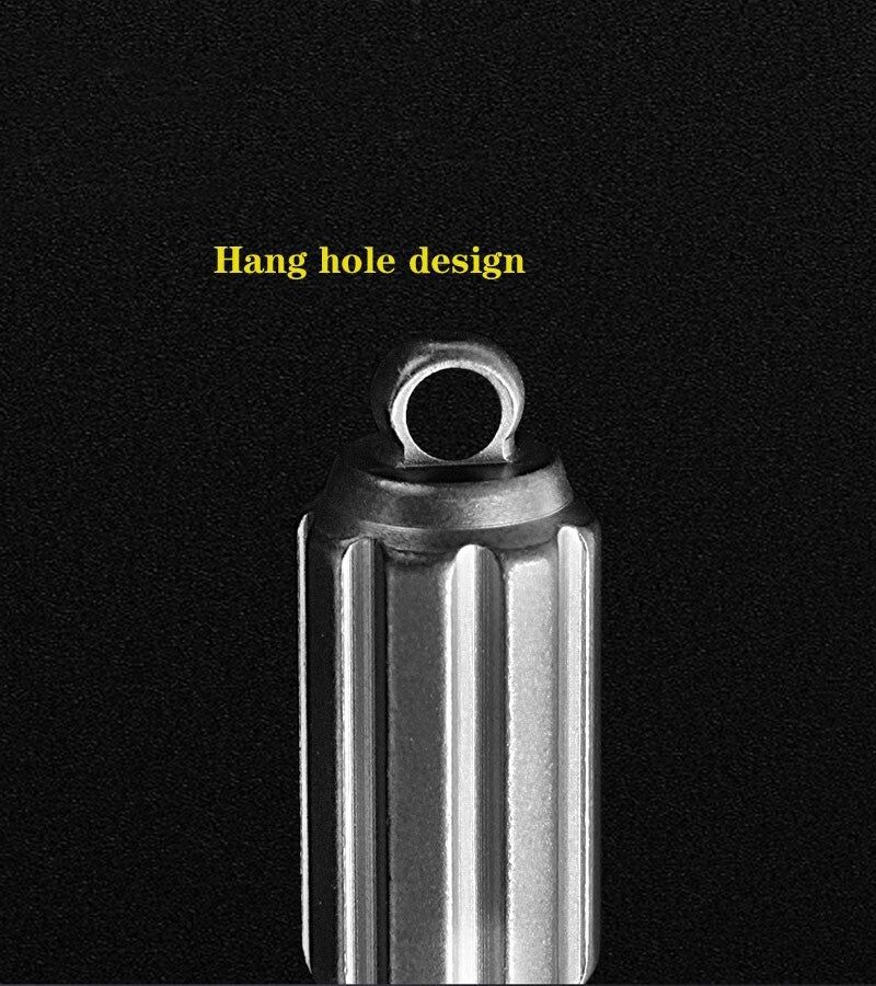 EDC Mini Titanium S2 Steel Screwdriver Portable Keychain Outdoor Pocket Tool Toy 07FC0E-D4 - KOEEK