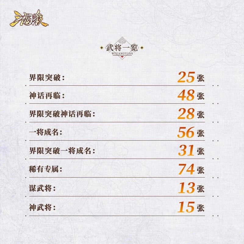 San Guo Sha 500 Cards Sanguosha Card Games 2023 三国杀豪华移动版全武将大合集 07FC0E-D4 - KOEEK