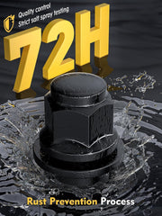 new MIKKUPPA 24pcs m12x1.25 Lug Nuts - 1.47 M12X1.25-1.5&quot; (38mm) Long, Black MIKKUPPA - KOEEK