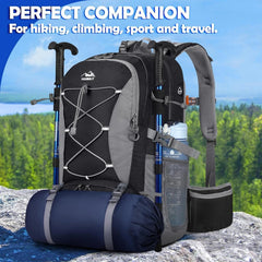 50L Hiking Backpack Lightweight Outdoor Travel Backpack for Men and Women 07FC0E-D4 - KOEEK