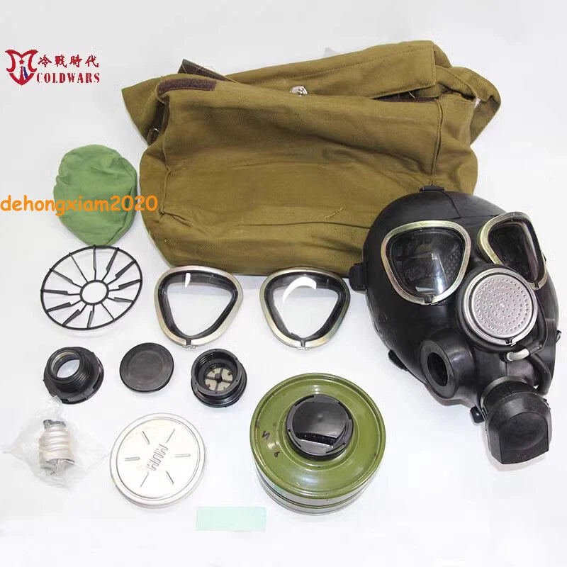 Army Soviet Russian Black Lenses Gas Mask PMK-2  Mask Set Size 2y 07FC0E-D4 - KOEEK