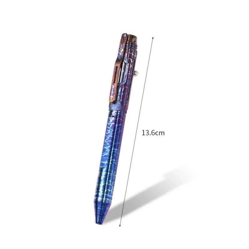 Titanium Ballpoint Pen EDC Signature Writing Pocket Pen High Business Office Pen 07FC0E-D4 - KOEEK