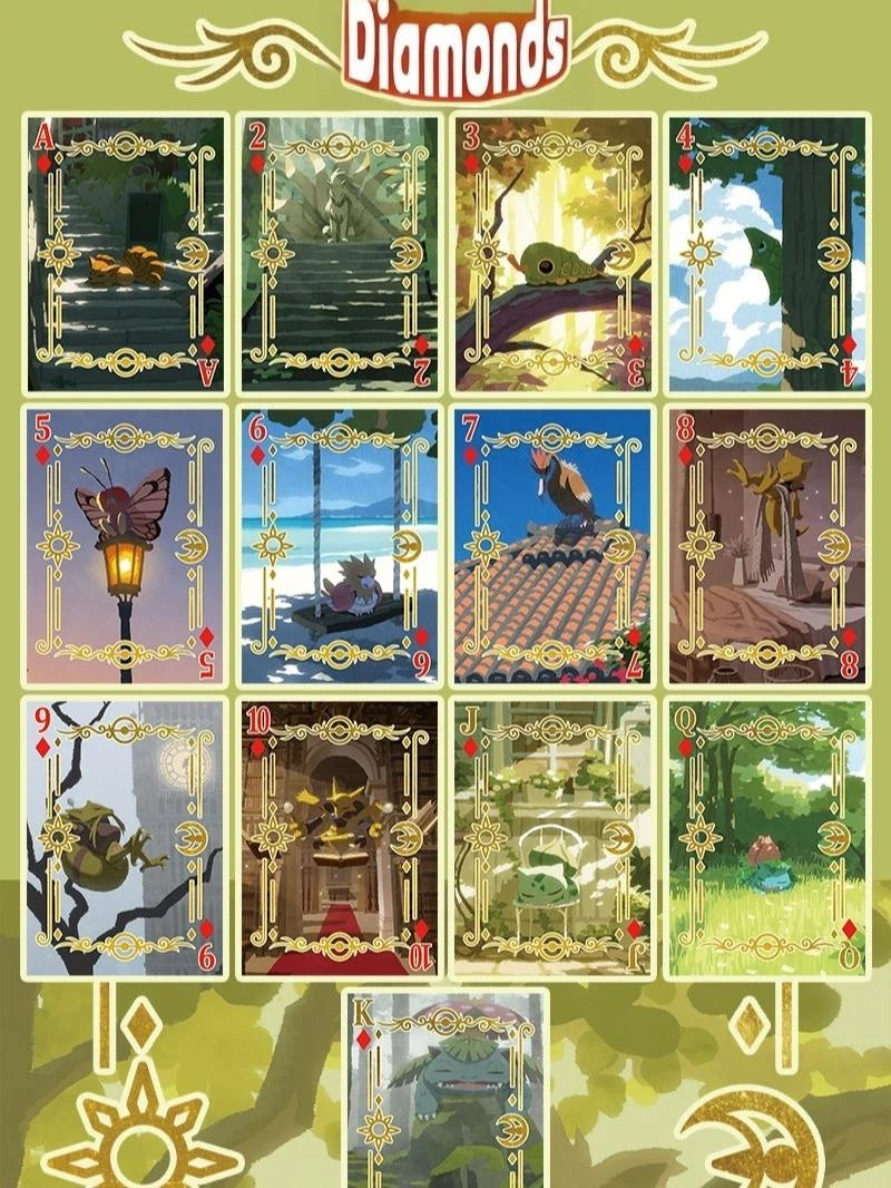 151 Poker Cards Set Pokémon Artist Illustrated Collector Edition Playing Cards 07FC0E-D4 - KOEEK