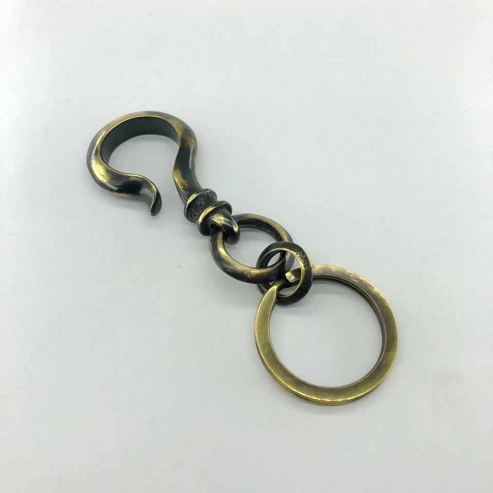 Brass Key Chain Key Ring Backpack Pendant Tool Outdoor Hanging Hook EDC C-8SB EDC - KOEEK