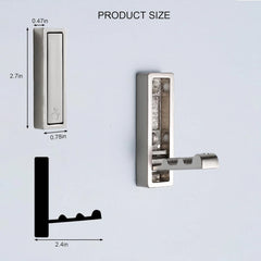 Foldable Coat Hooks 4 Pack,Heavy Duty Wall Hooks for Hanging Coats Towels