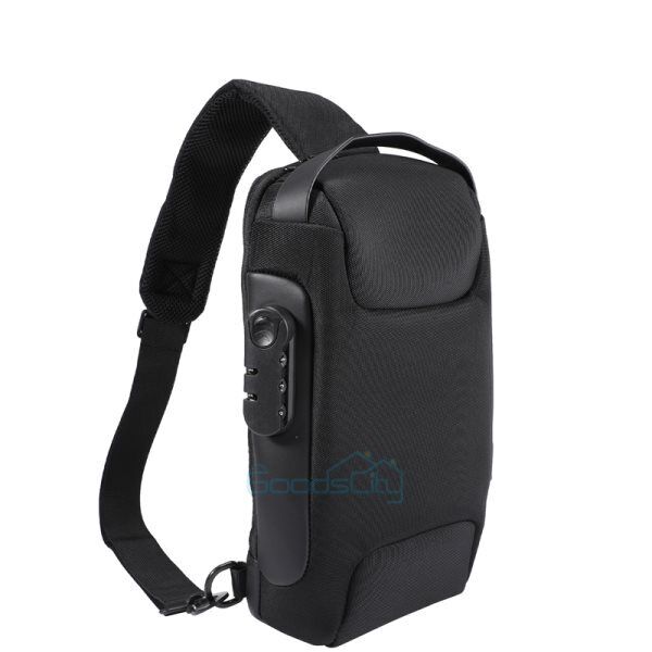 ny Bolso De Hombro Con Puerto USB Para Hombre Casual Mochila Impermeable Antirrobo