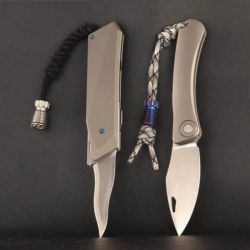 EDC Titanium Knife Lanyard Bead Paracord Necklace Pendant Bracelet DIY Bead Gift 07FC0E-D4 - KOEEK