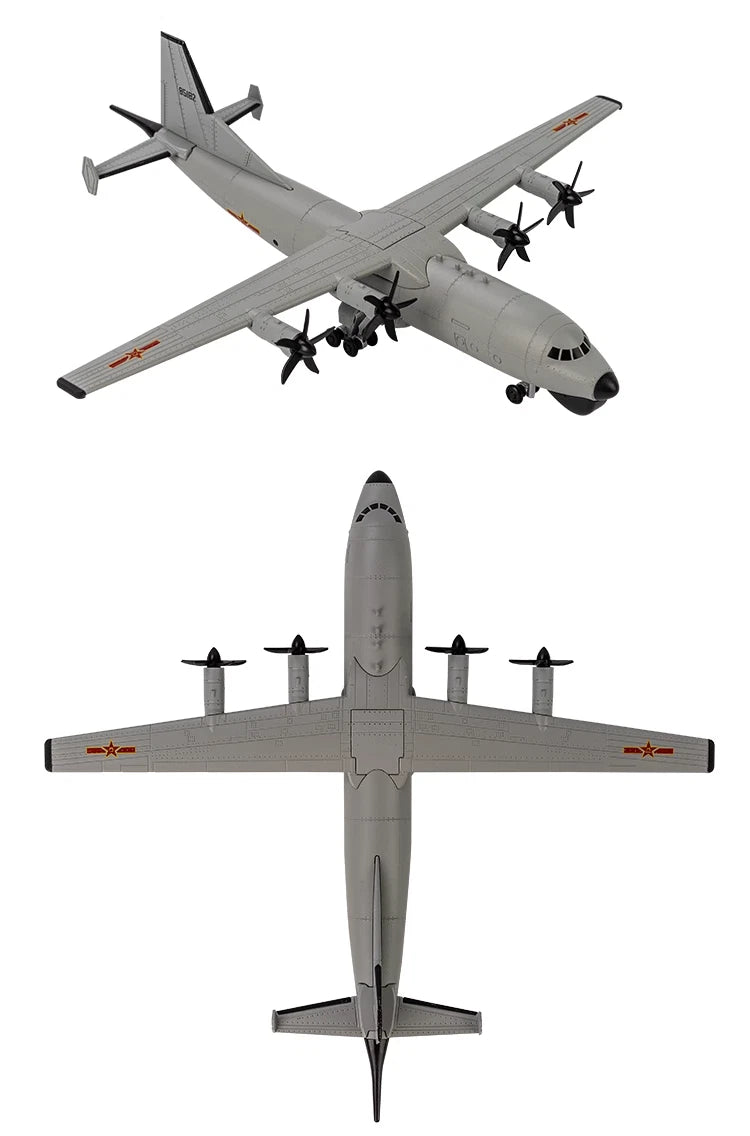 AF1 1/200 PLA Y-8 Anti-submarine Aircraft Finished Diecast Model 07FC0E-D4 - KOEEK
