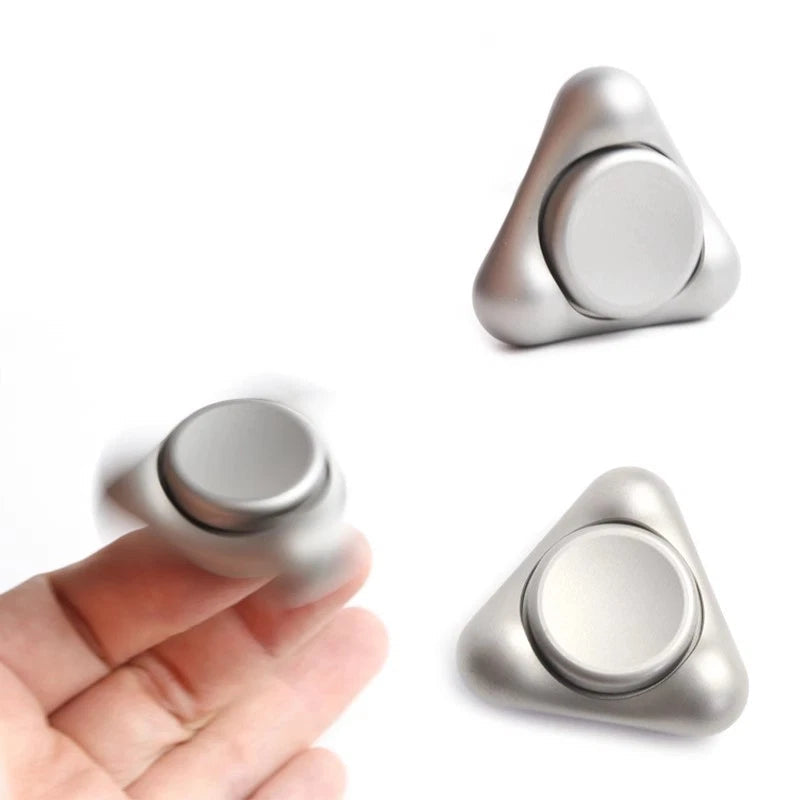 EDC Hand Spinner Adult Fidget Toys Stainless Steel Triangle Fidget Spinner 07FC0E-D4 - KOEEK