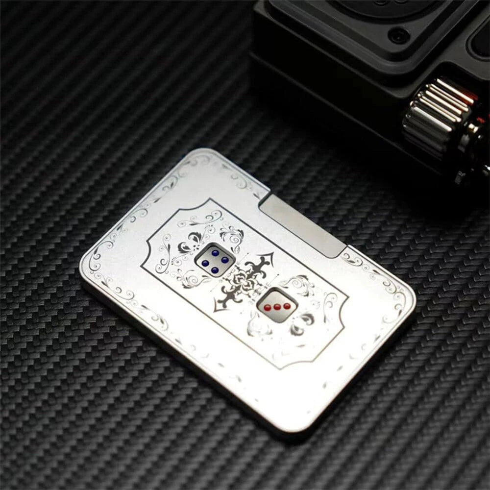 Creative Mechanical Dice Spinner,Aluminum Alloy Dice Spinner Fidget Game EDC Toy 07FC0E-D4 - KOEEK