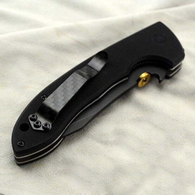 1PC Carbon Fiber Deep Carry Pocket Clip For Spyderco C81 Paramilitary 2 C11 C223 07FC0E-D4 - KOEEK