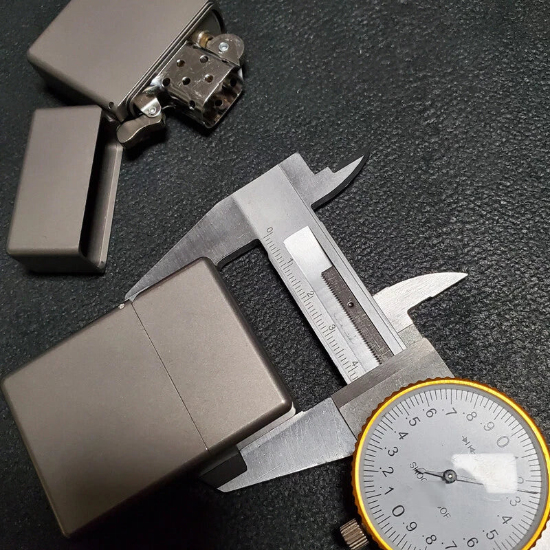 EDC Titanium Alloy Square Box Large Hinge Thick Shell Windproof Portable Tools 07FC0E-D4 - KOEEK