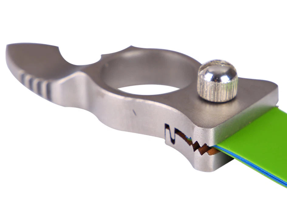 Safety Leisure Finger Ring Slingshots Stainless Steel Shooting Catapults 07FC0E-D4 - KOEEK