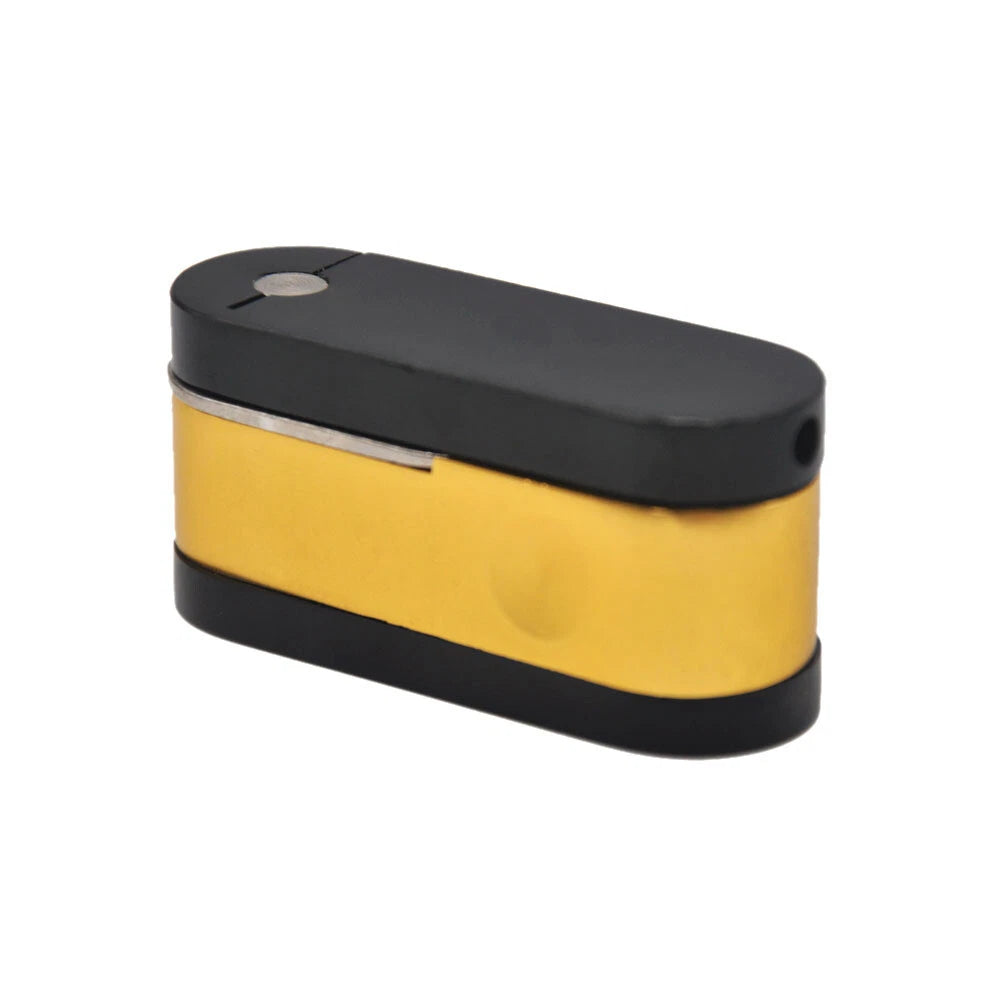 EDCFolding Aluminium Alloy Smoking Tobacco Herb Storage Pocket Double Layer Tool 07FC0E-D4 - KOEEK