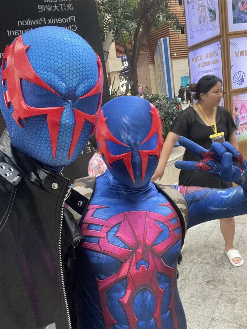 Spider-man 2099 Helmet Cosplay 3D Mask Cosplay Costume Halloween Prop 07FC0E-D4 - KOEEK