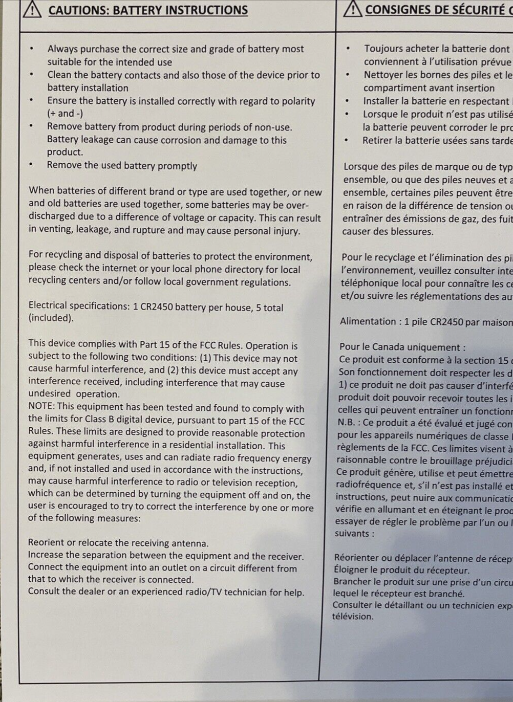 5 Piece Set Costco Christmas Red and White Ceramic Village Pueblo Lights WHITE - KOEEK