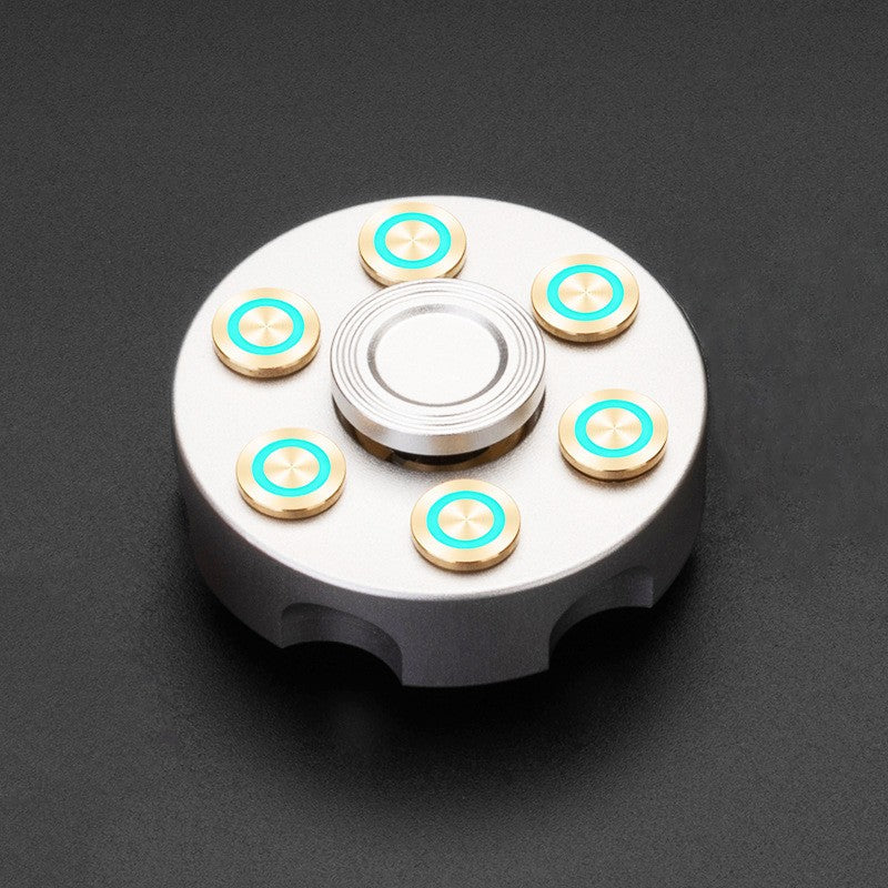 Revolver Clip Luminous Fidget Spinner EDC Metal Hand Spinner Adult Fidget Toys 07FC0E-D4 - KOEEK