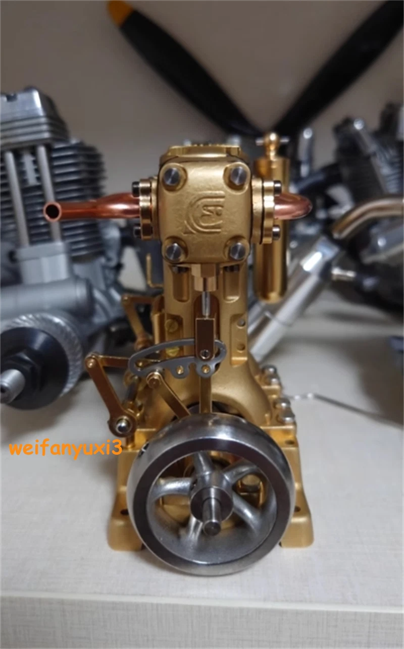 Compact Vintage L2 Steam Engine Model Dual Cylinder Powerful Toy Collection Gift 07FC0E-D4 - KOEEK