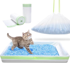 new Litter Box Liners Compatible with Pet Scoop 30 Count (Pack of 1), Green 07FC0E-D4 - KOEEK