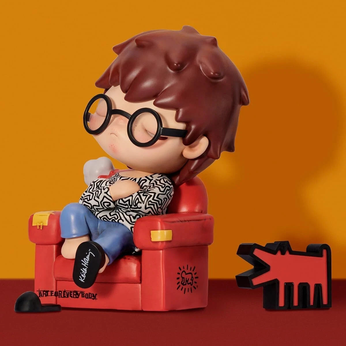 Authentic Hirono x Keith Haring big size figure hot cute toy gift 15cm 07FC0E-D4 - KOEEK