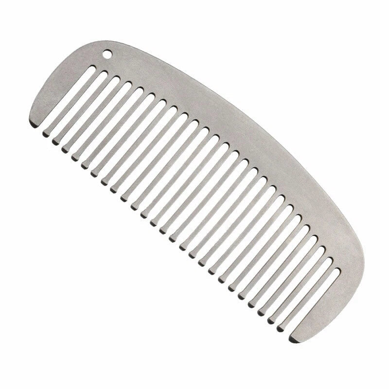 Titanium keychain Antistatic Comb Unique Fashion Comb Health Hair Hole Comb EDC EDC - KOEEK