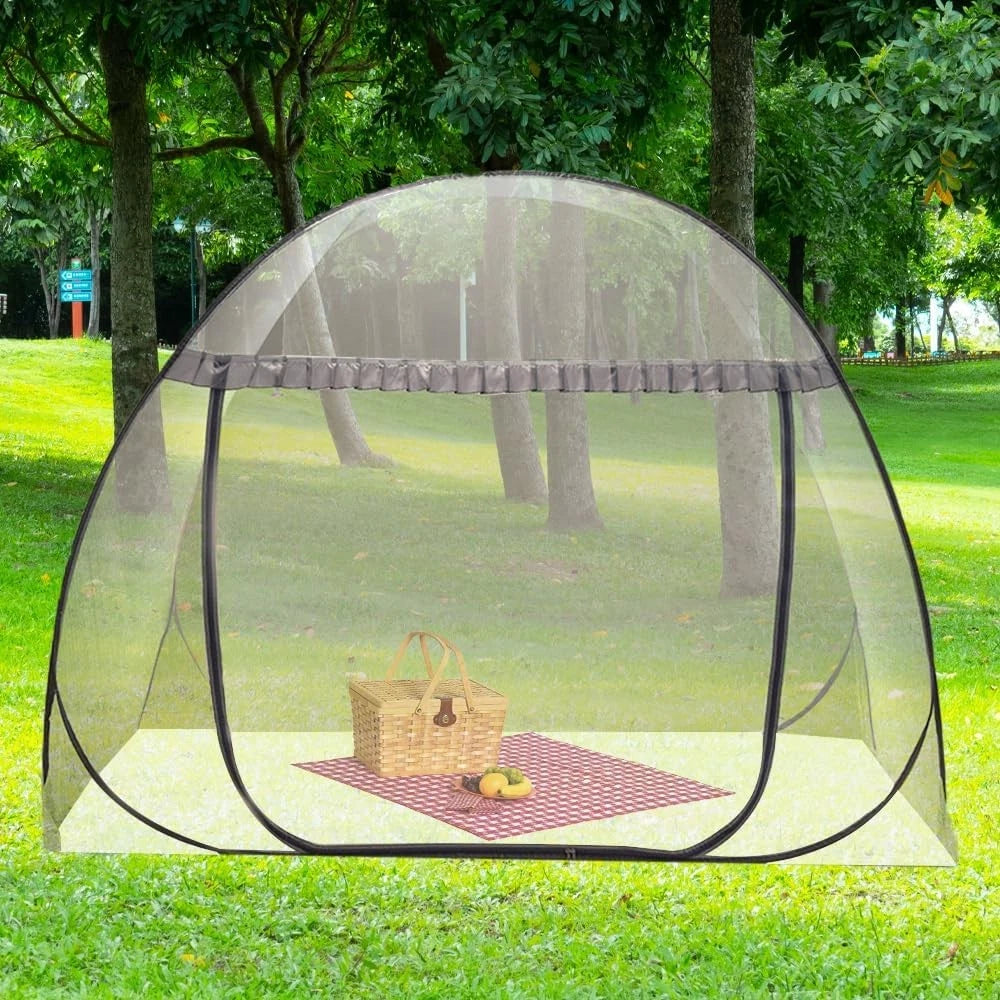 Mosquito Net Tent for Bed,Pop-Up Bed Canopy with Net Bottom,Mosquito Netting Bed 07FC0E-D4 - KOEEK