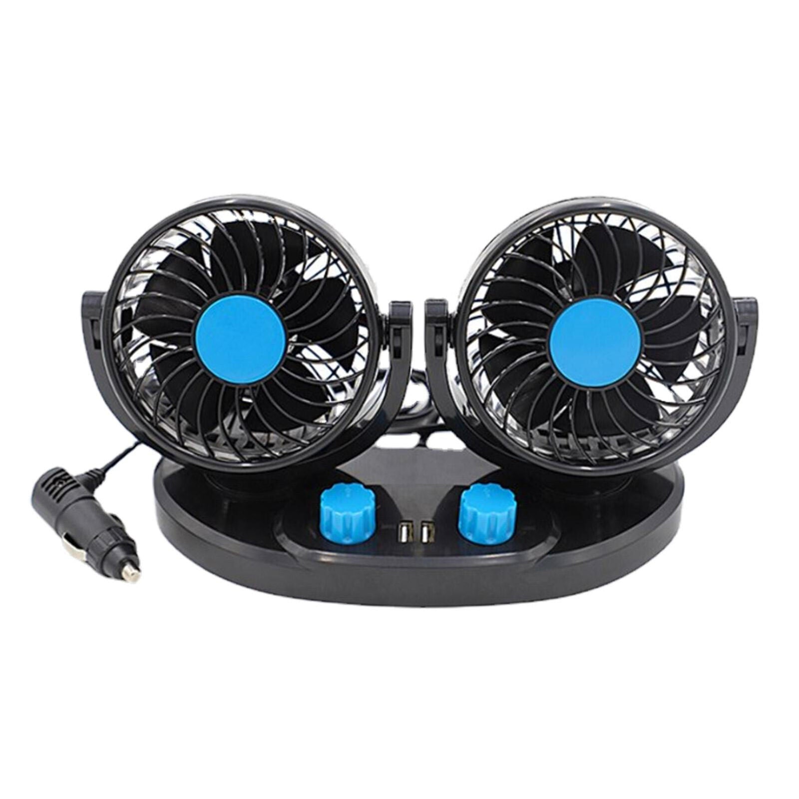 new Car Cooling Fan Auto Cooling Fan 2 Speed Strong Wind 360 Degree Rotatable koeek - KOEEK