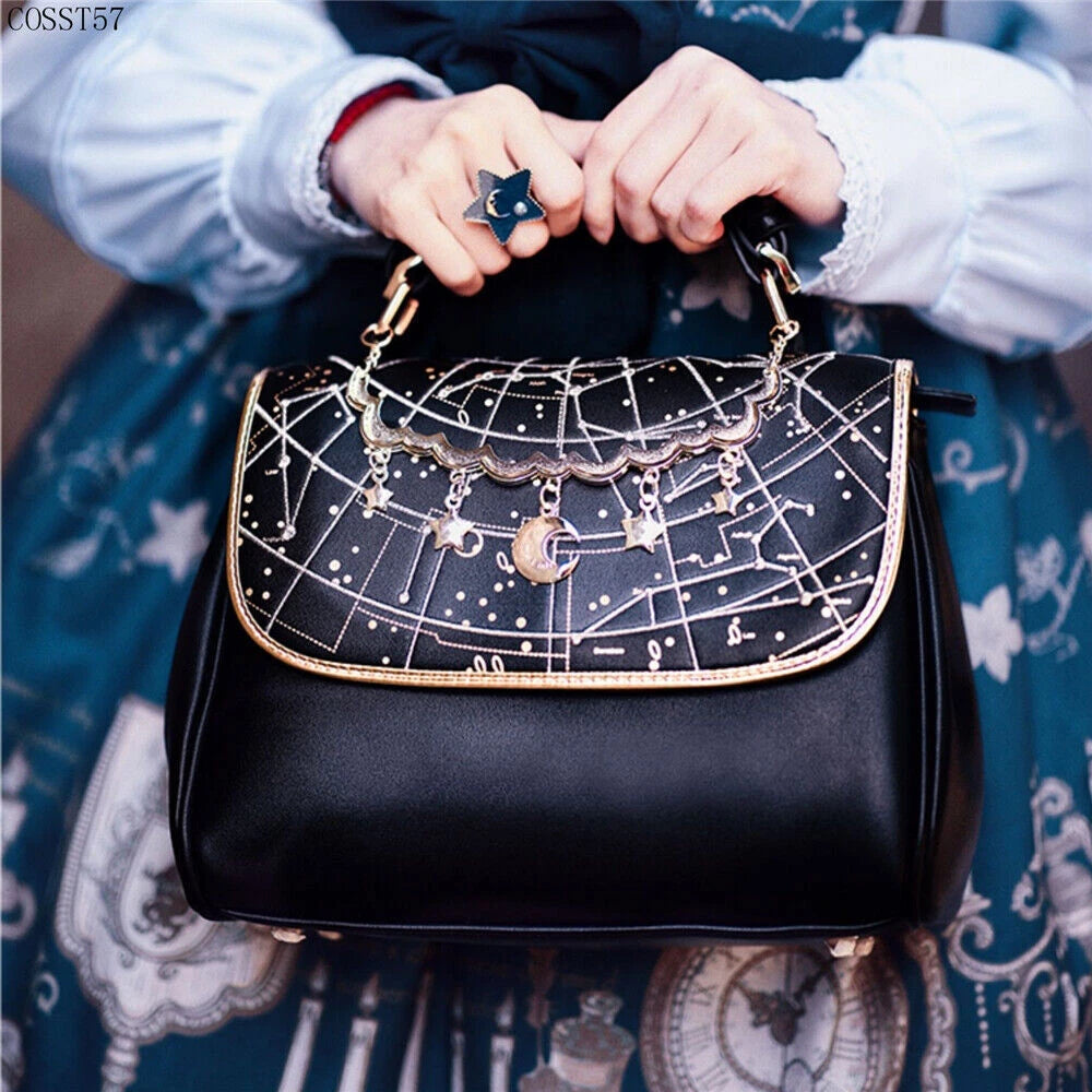 Women Bag Constellation Crossbody Fashion Bags Handbag Lolita JK Girl Zipper Bag 07FC0E-D4 - KOEEK