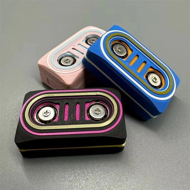 EDC Fidget Slider Mechanical Push Fidget Toys Tape Recorder 3D Plastic Toys Gift 07FC0E-D4 - KOEEK