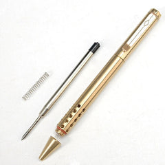 Brass Magnetic Force Telescoping Pocket Ballpoint Pen Office Signature Pen EDC 07FC0E-D4 - KOEEK