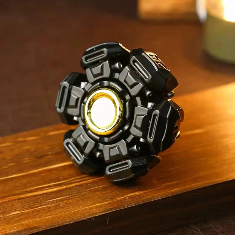 Open Armor Linkage Stainless Steel Fidget Spinner - EDC Stress Relief, ADHD Toy 07FC0E-D4 - KOEEK