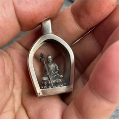 Buddha Statue Protector Amulet Gawu Box Ksitigarbha Pendant Amulet Necklace 07FC0E-D4 - KOEEK