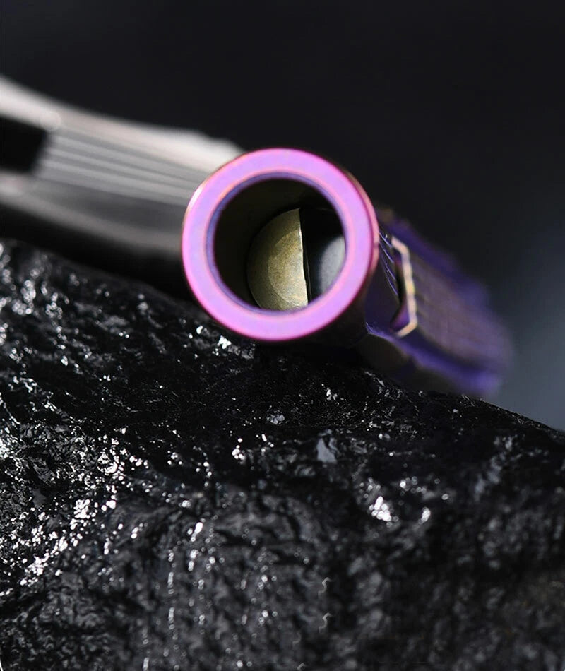 EDC Titanium Safty Whistle Keychain Necklace Pendant DIY Outdoor Survival Tool 07FC0E-D4 - KOEEK