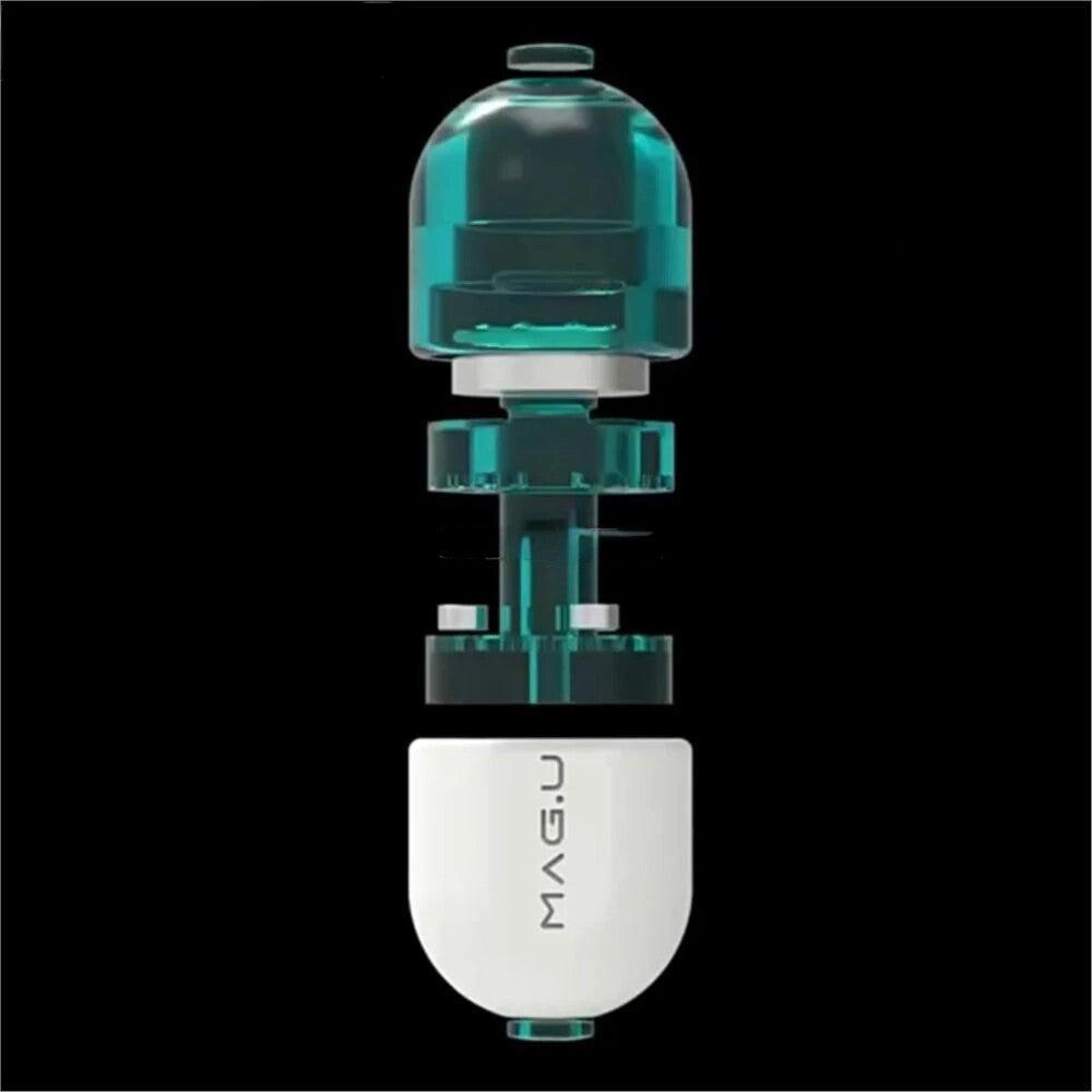 GAO STUDIO EDC Luminous Blue Magnetic Capsule Toys Hand Spinner Fidget Toys Gift 07FC0E-D4 - KOEEK