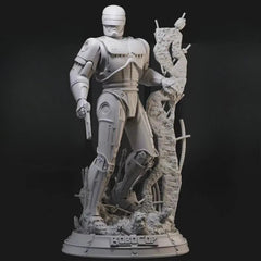 1/24 Scale Resin Figure Kit 75mm Robocop With Scene Miniature Statue Model 07FC0E-D4 - KOEEK