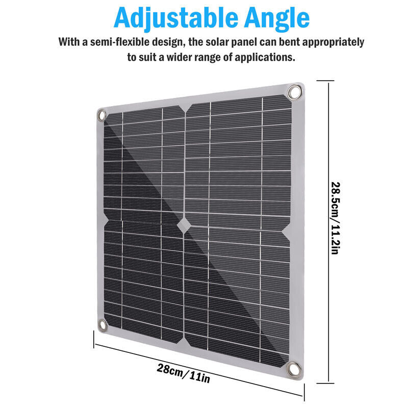 ny 800W Watt fleksibelt solcellepanel 12V Mono Home RV Rooftop Camping Off-Grid Power