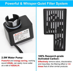 new Aquarium Hang On Filter Small Fish Tank Hanging DTXP-03B (3 to 10 gallons) 07FC0E-D4 - KOEEK