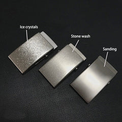 Titanium Alloy Men's Belt Buckle Automatic Roller Buckle Waist Strap Head Gifts 07FC0E-D4 - KOEEK