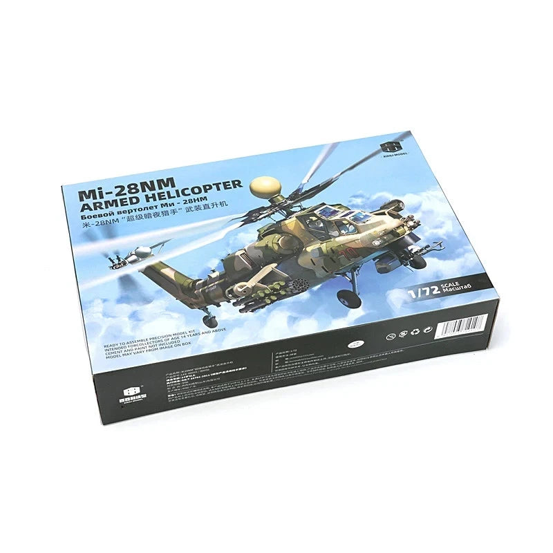 1:72 Mi-28NM Pre-Painted Super Night Hunter Attack Helicopter Model Kit 07FC0E-D4 - KOEEK